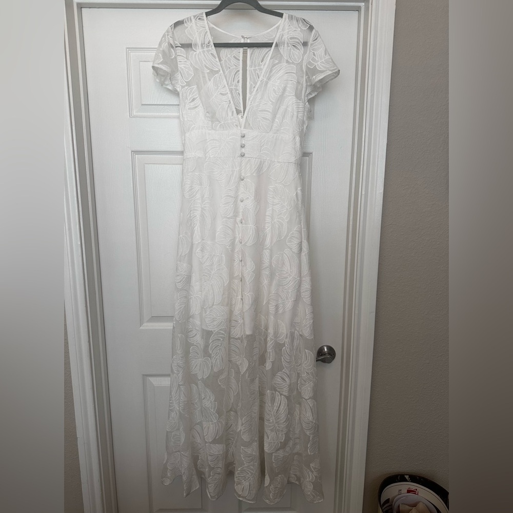 Hutch White Floral Maxi Dress